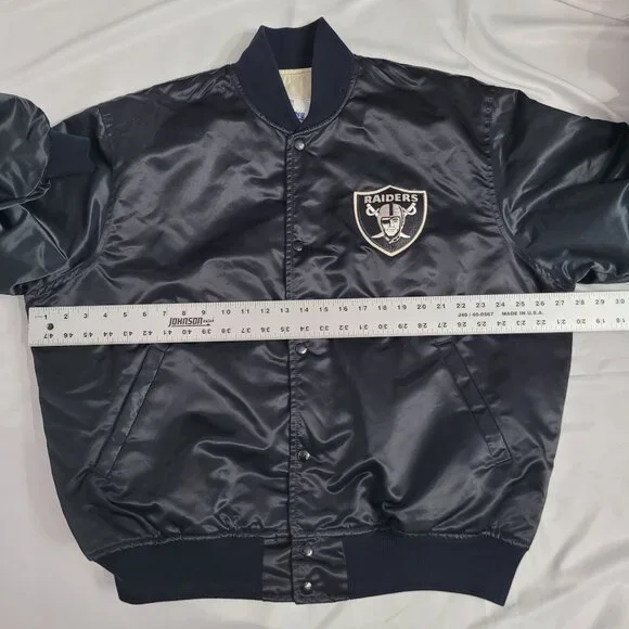 Vintage Proline by Starter Raiders Satin Bomber Jacket Made in the U.S.A Size XL - Picture 12 of 16